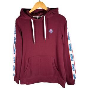 K-Swiss Heritage Collection Branded Taped Pullover Hoodie Men’s M - Streetwear